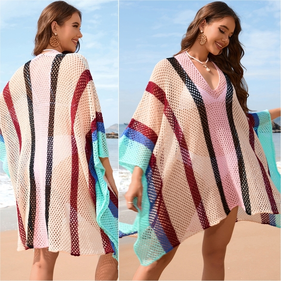 Luminous Sands Openwork Coverup - Tan - Picture 2 of 8